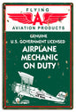 Flying A Airplane Aviation 12×18