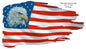 Bald Eagle American Flag State Flag 19.9×35.2