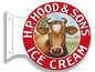 Hood And Sons Ice Cream 15″x 15″
