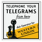 Western Union Telegrams Telephone 12x12