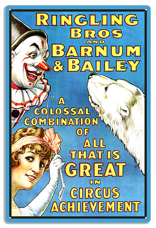 Circus Ringling Bros Barnum& Bailey 12x18