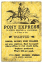 Pony Express California 12×18