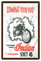 1968 Indian Scout 45 Motorcycle 16×24