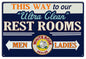 White Rose  Restrooms  16×24