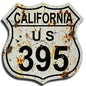 California US 395 Highway 7.5x7.5