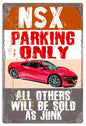 Acura NSX Parking Only 12×18