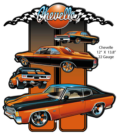 Chevelle Hot Rod Car 12x13.8