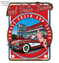 Corvette Red Vette Diner Pin Up Girl 11.9 x 14.9