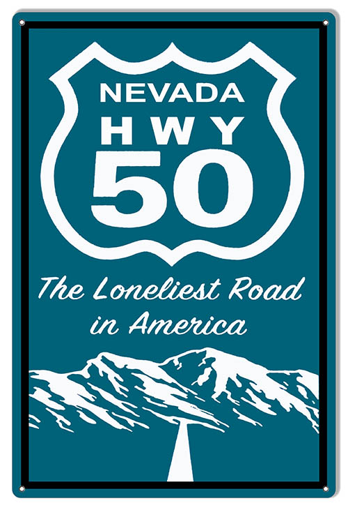 Nevada HWY 50 12×18
