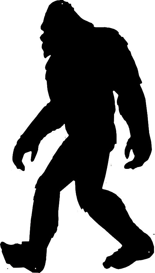 Bigfoot Black Silhouette 23.5×13.6