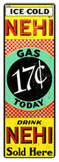 Ice Cold NEHI Gas Station 12×36