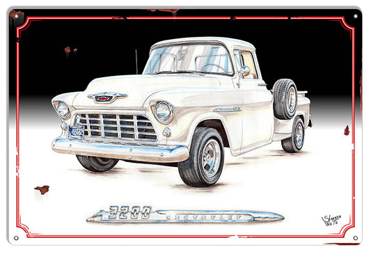 1950 Chevy Truck Vintage Style Metal Sign 12 x 18