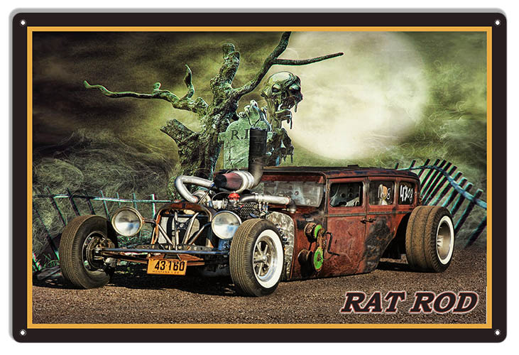 Classic Rat Rod 12×18