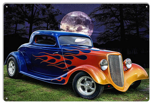 Ford Hot Rod Vintage Style Metal Sign 12 x 18