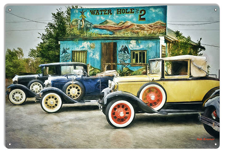 Model Ts Hot Rod 12×18