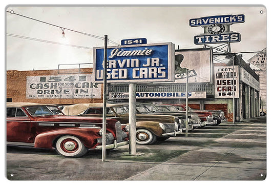 Used Cars For Sale In Los Angeles Vintage Style Metal Sign 12 × 18