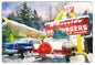 Christmas Time At McDonalds Holiday 12×18
