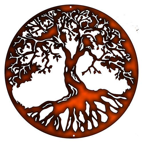 Tree Of Life Vintage Style Metal Sign 29 × 29