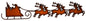 Santas Sleigh Reindeer 5×23.5