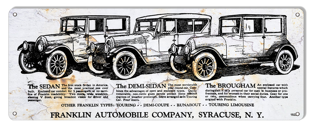 Franklin Automobile Sedan 9×24