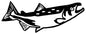 Salmon Fish Silhouette 8.5×23