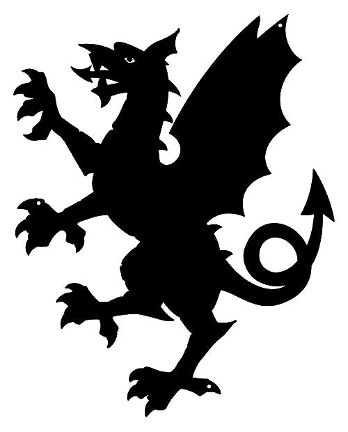 Dragon Silhouette 11.5×14.5