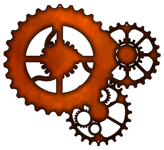 Automobile Gears Vintage Style Metal Sign 16 × 18