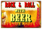 Rock And Roll Beer 12×18