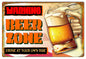 Beer Zone Bar 12×18