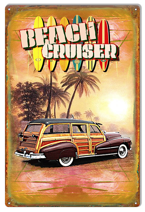 Beach Cruiser Woody 12×18