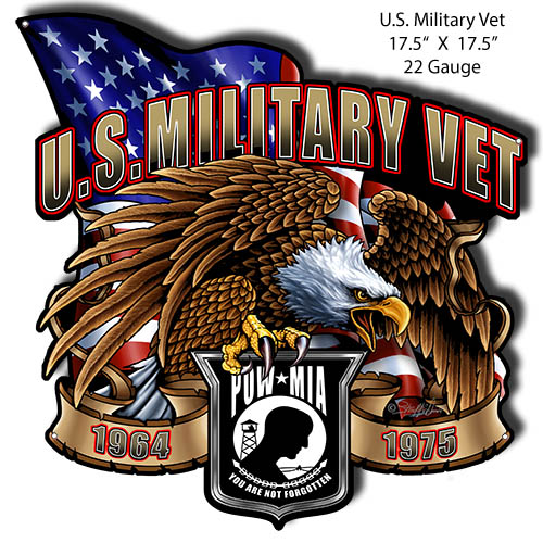 US Military Vet 17.5×17.