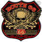 Route 66 Skull 17.5×17.5