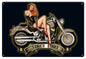 Pin Up Girl Motorcycle 1903 Series 12×18