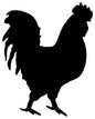 Rooster Silhouette 15.5×19.5