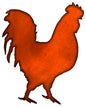 Rooster 15.5×19.5