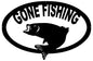 Gone Fishing Silhouette 15.5×23.5