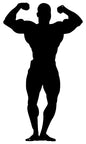 Muscle Man Silhouette 13×23