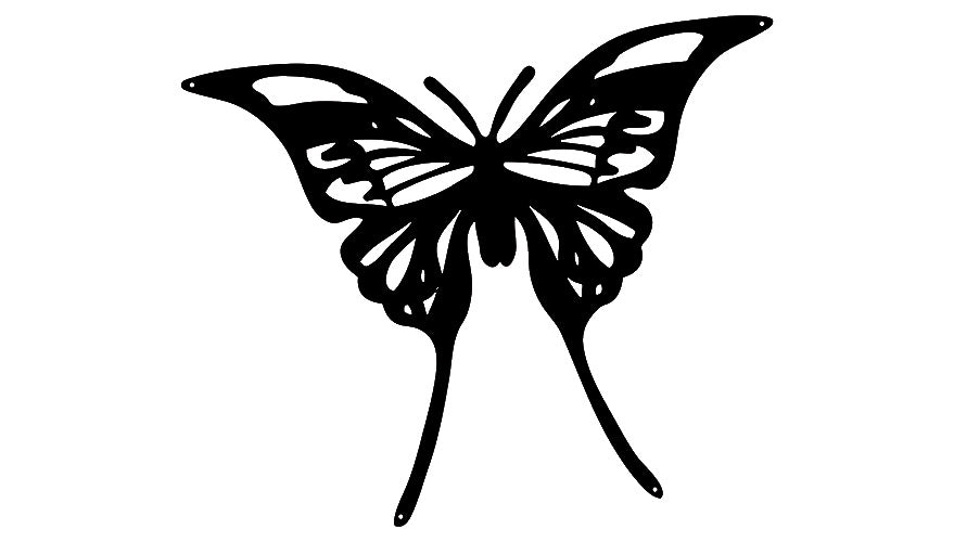 Butterfly Silhouette 15.5×18