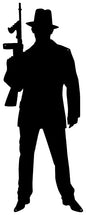 Gangster Guy Silhouette 13×34