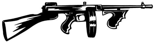Tommy Gun Silhouette 8.5×31.5