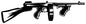Tommy Gun Silhouette 8.5×31.5
