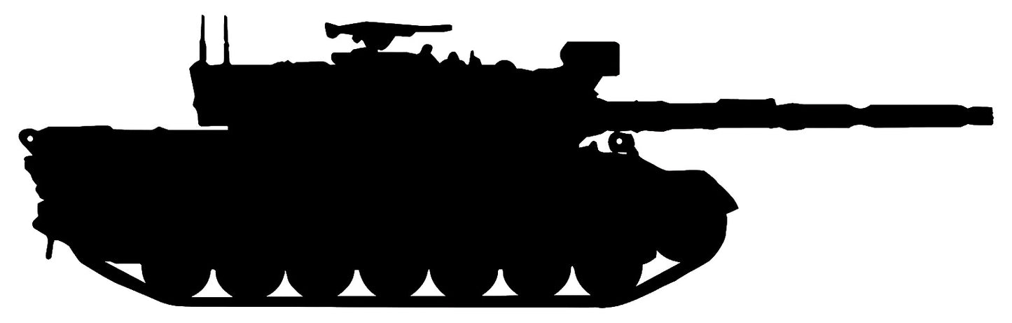 Army Tank Silhouette 7×23