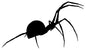 Black Widow Spider Silhouette 13.5×23