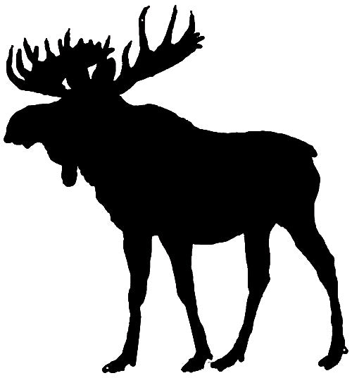 Moose Silhouette 27.5×29.5