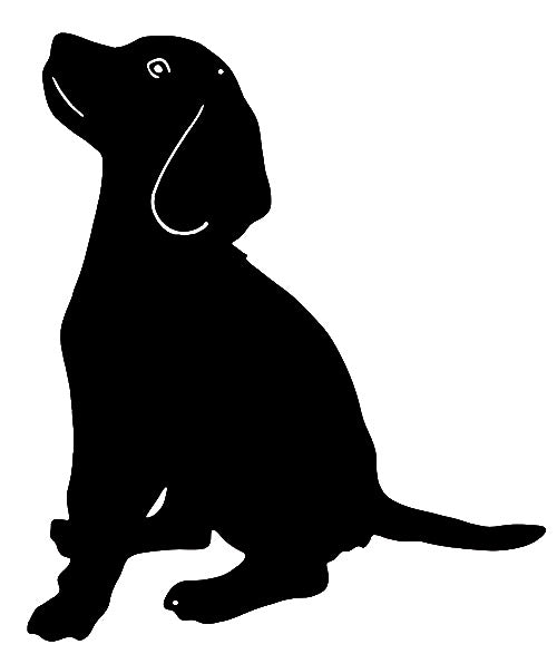 Puppy Silhouette 22×26