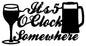 5 O clock Cocktail Silhouette 12×22.5