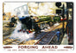 Forging Ahead Railways Railroad 9×12
