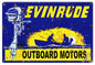 Evinrude Outboard Motors Hunting Fishing 16×24