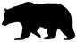 Bear Silhouette 7.5×14