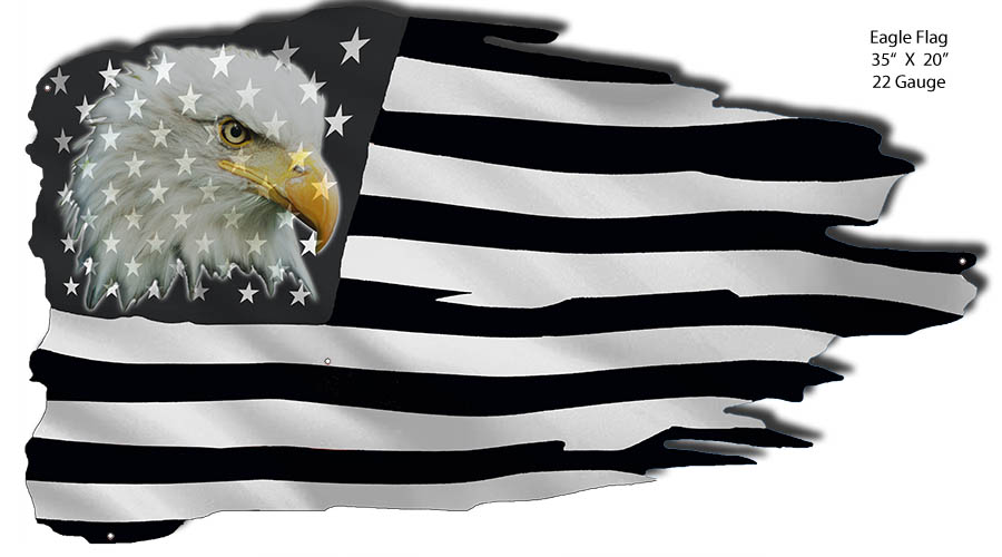 Eagle American Flag 20×35
